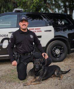 Corporal Mark Reyes and K9 Rody